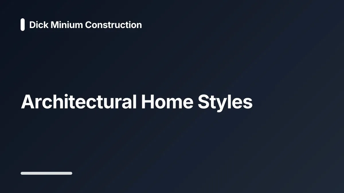 home architecture styles